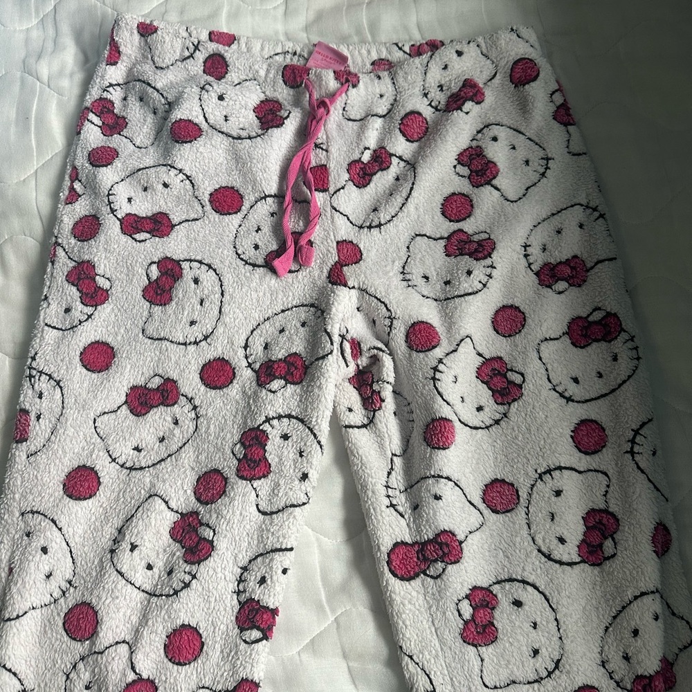Hello Kitty Kids Pajama Pants - White and Pink
